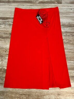 Future Collective Orange Rosette Skirt